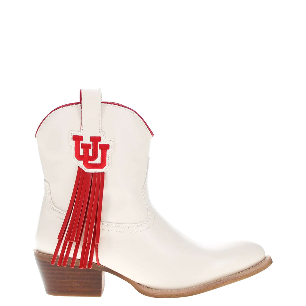 Women's University of Utah Bone Fringe Bootie Lucy By V By Vaccari