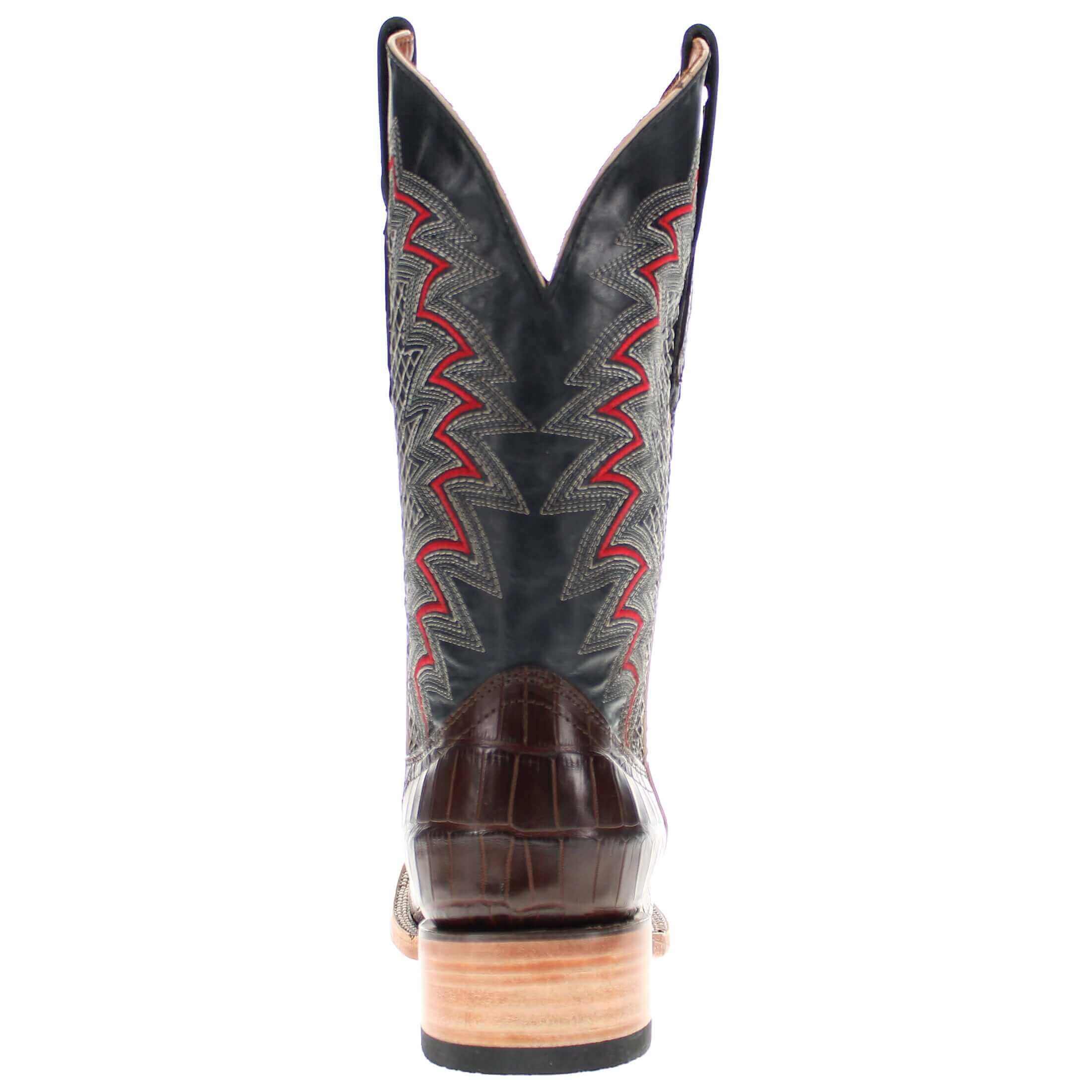 Men's Mocha American Alligator Cowboy Boots | Vaccari Boots