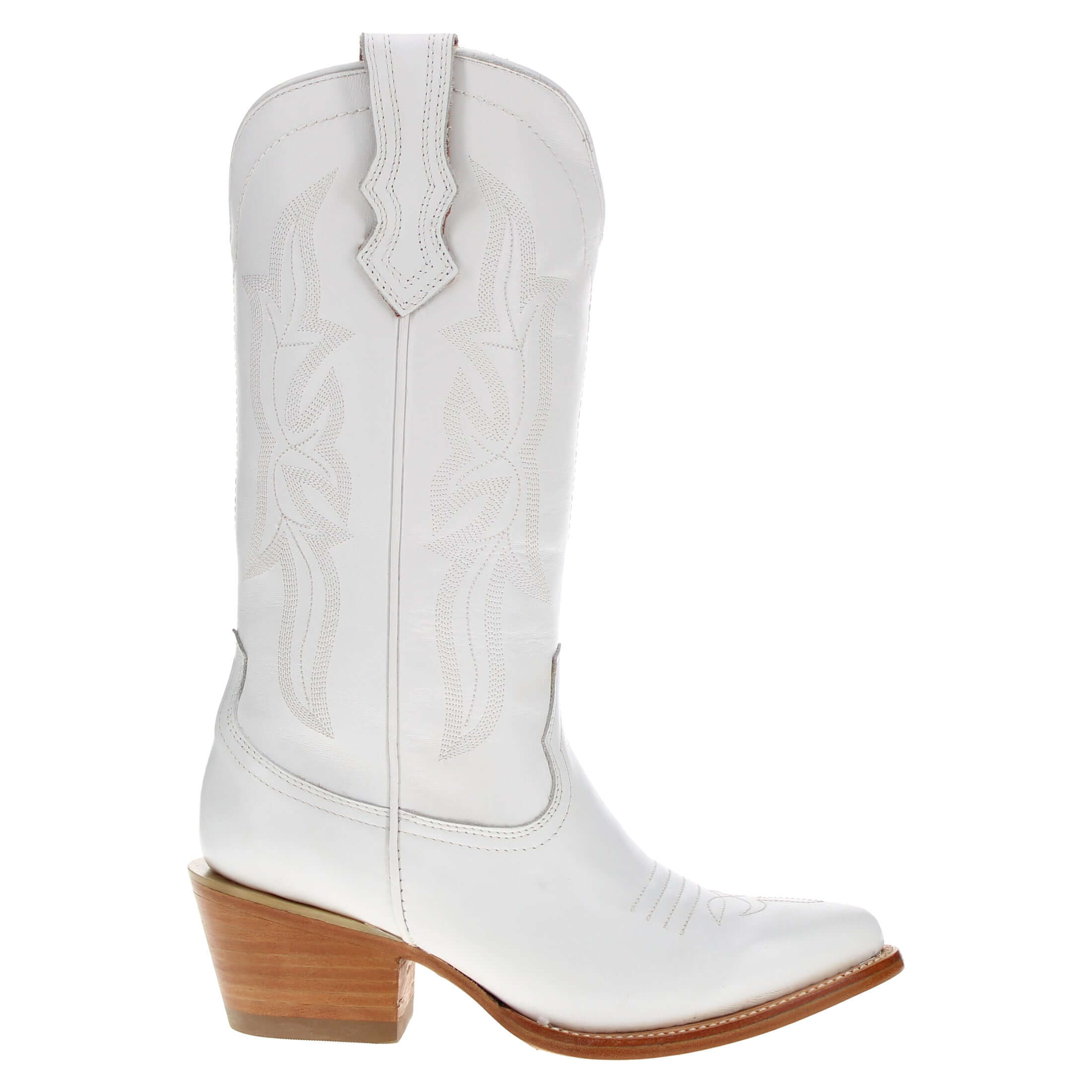 Women's White Cowgirl Boots Quinn by Vaccari Core
