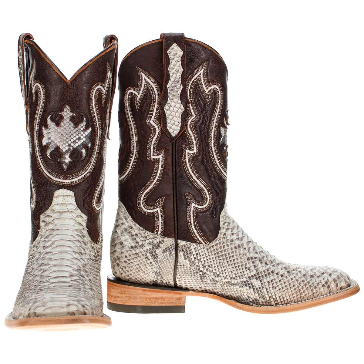 original tobacco python cowboy boots El General Men's Exotic Leather - Brown 45088 and lasting quality for the modern cowboy. Men's Python Boots | Caballo