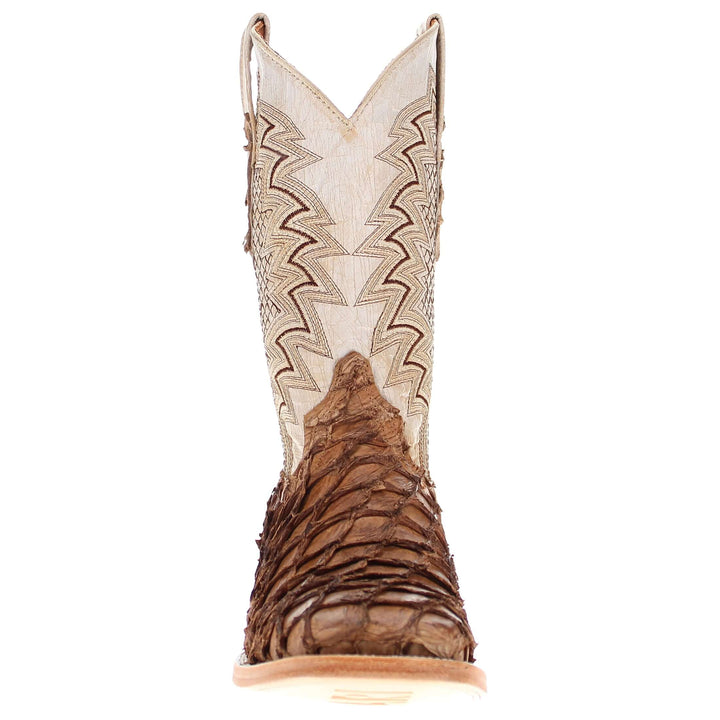 Men's Vaccari Orix Pirarucu Broad Square Toe Cowboy Boots