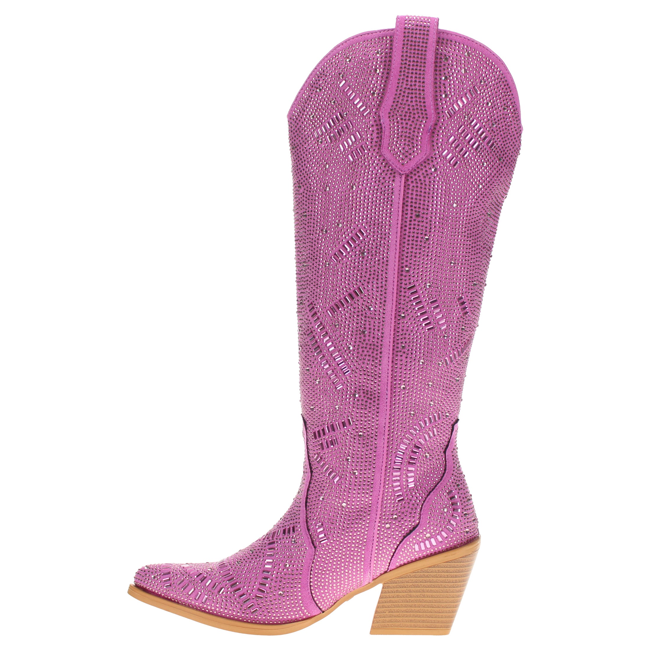 Women's Purple Tall Bling Cowgirl Boots Sierra by V by Vaccari