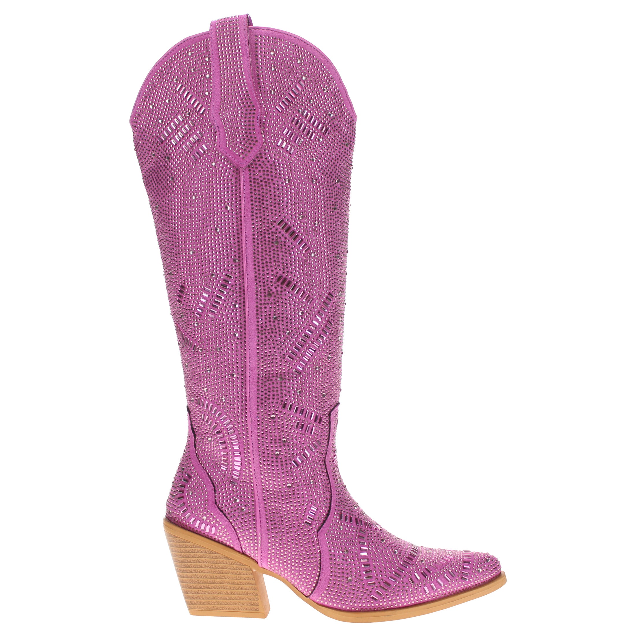 Women's Purple Tall Bling Cowgirl Boots Sierra by V by Vaccari