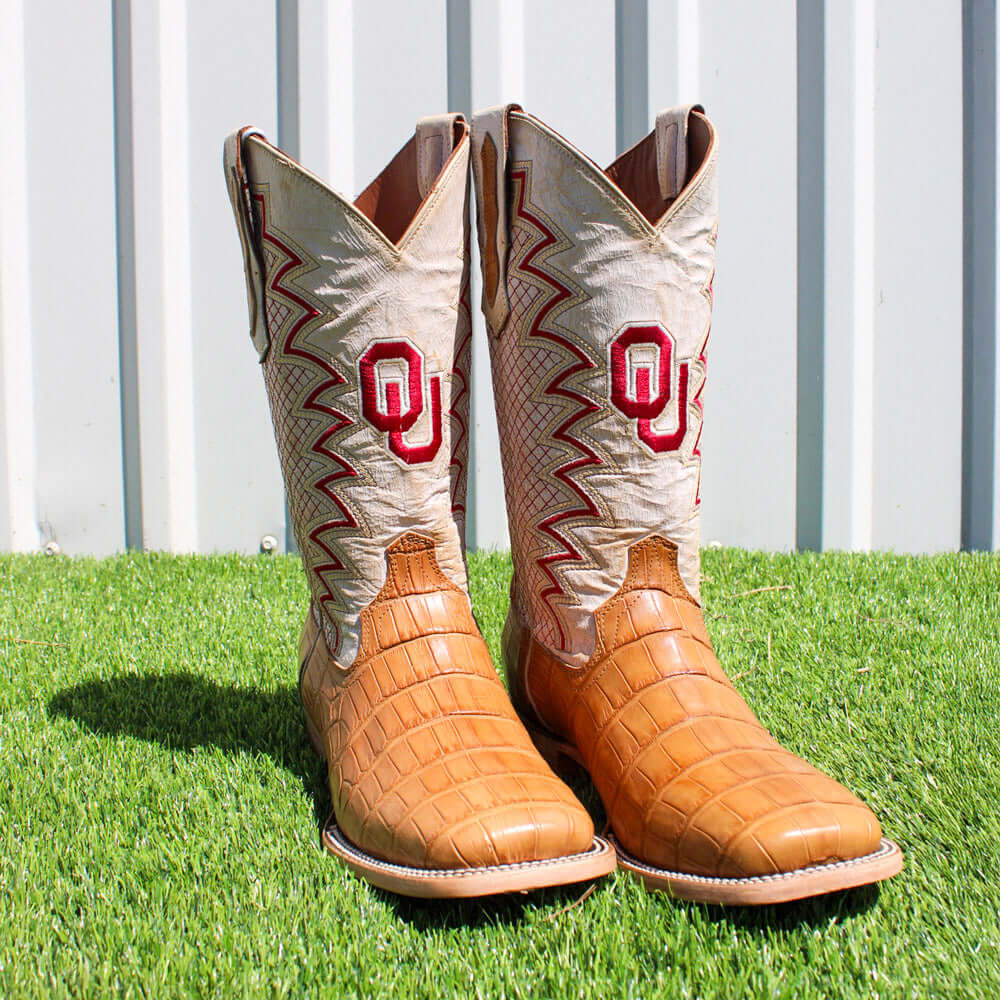 Men's American Alligator Cowboy Boots by Vaccari University
