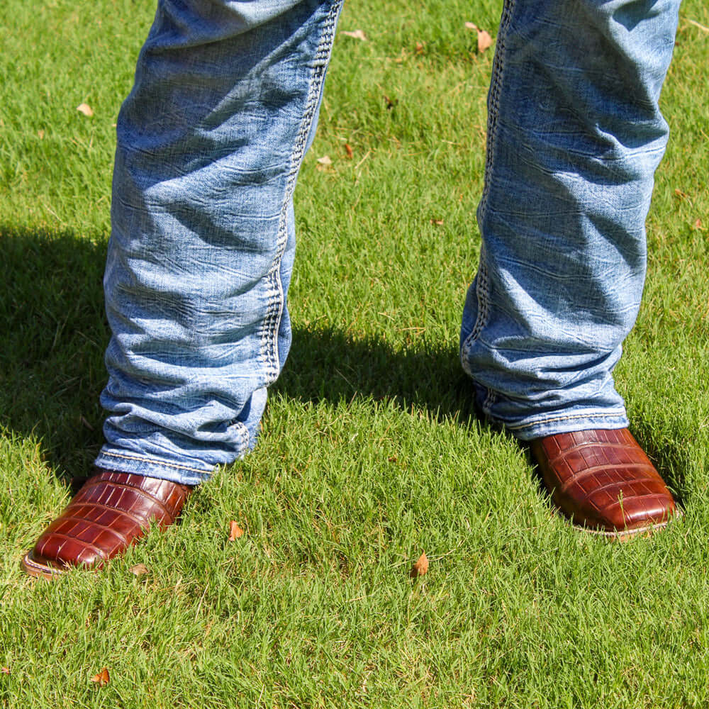 Men's American Alligator Cowboy Boots by Vaccari University