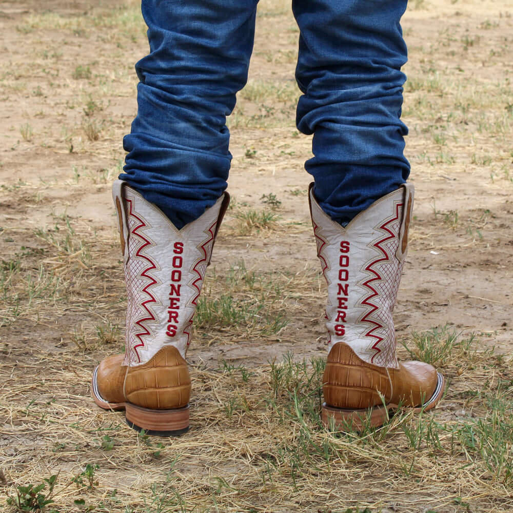 Men's American Alligator Cowboy Boots by Vaccari University