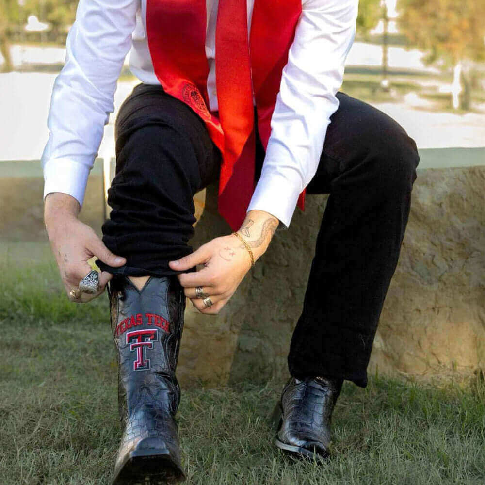 Men's American Alligator Cowboy Boots by Vaccari University