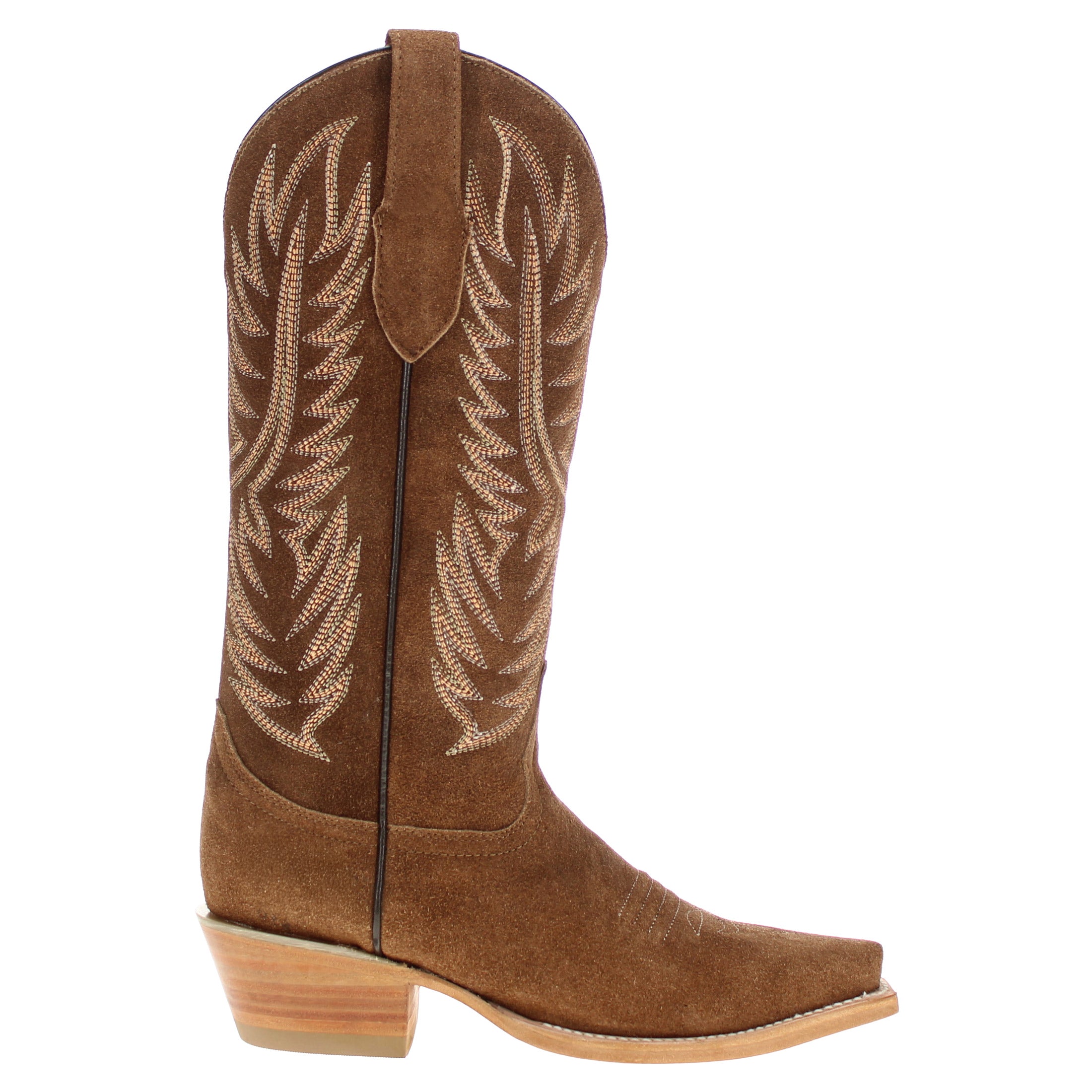 Women's Tan Suede Boots Izzy Cowgirl Boots by Vaccari