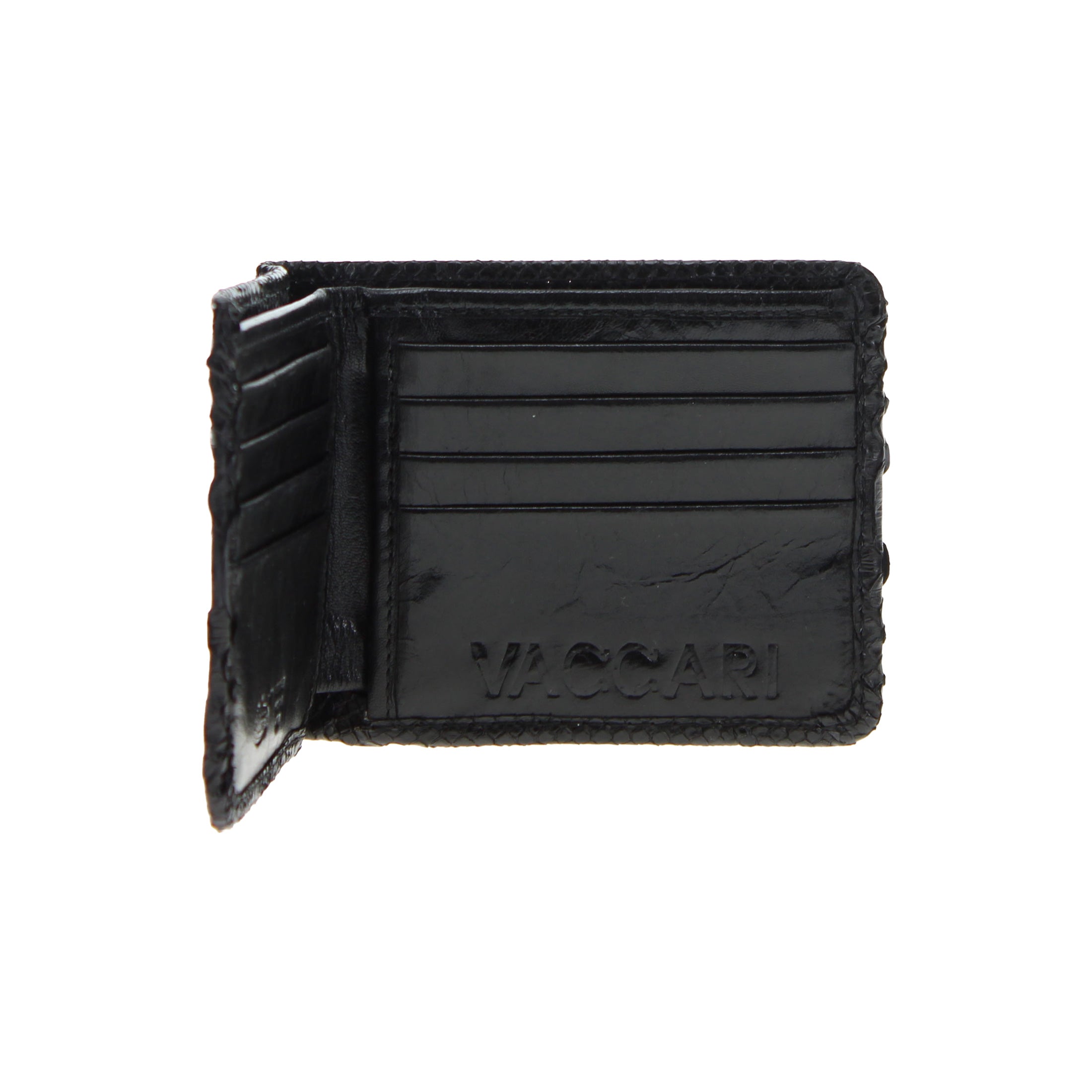 Men's Black Python Billfold Wallet
