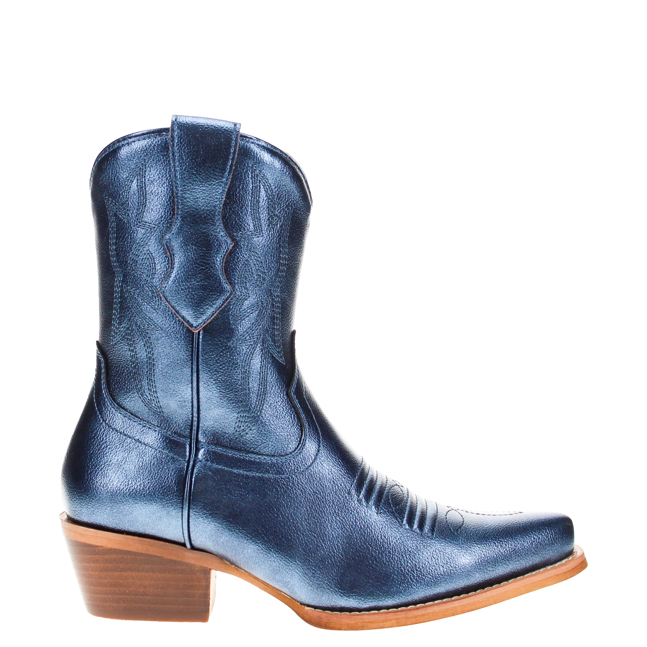 Women's Blue Cowgirl Boots with Color Tassel Jane by V by Vaccari