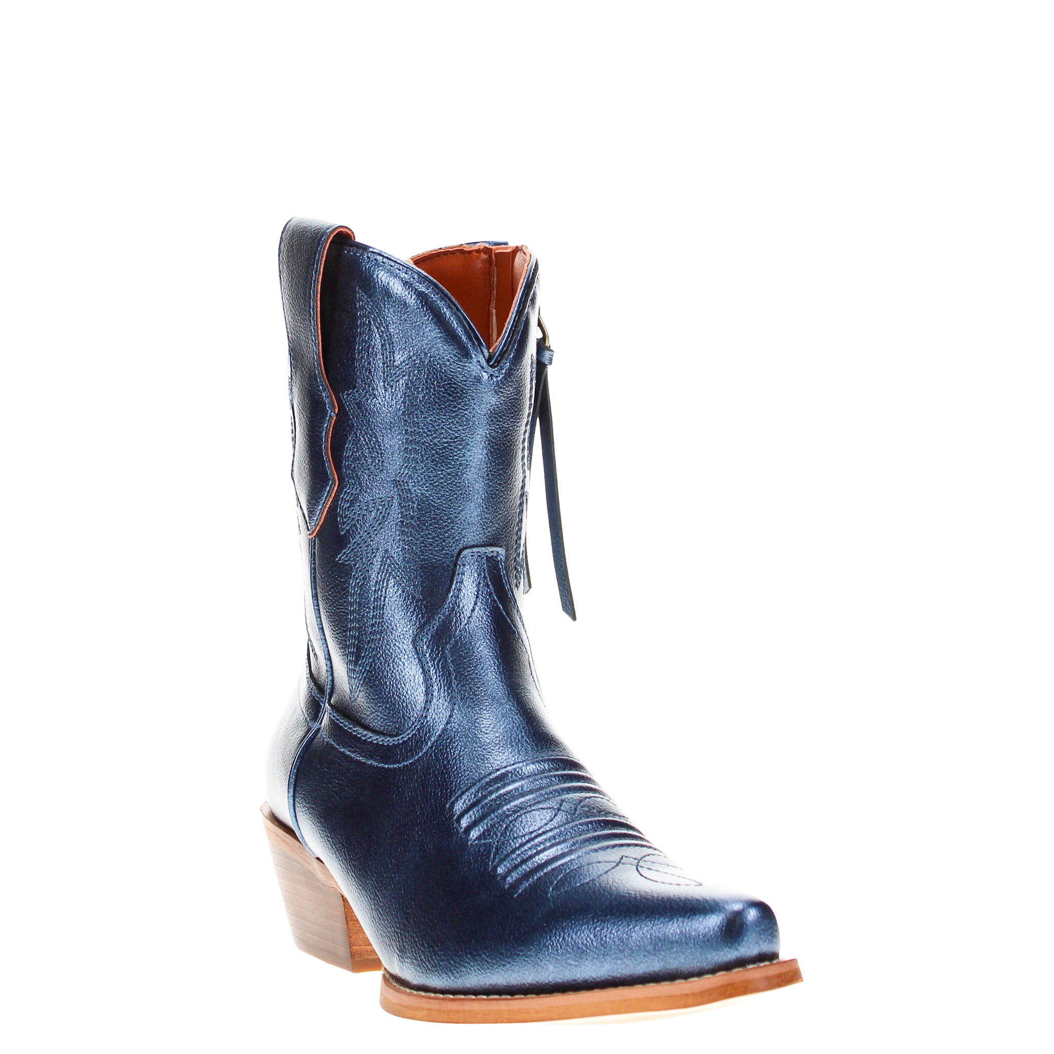 Women's Blue Cowgirl Boots with Color Tassel Jane by V by Vaccari