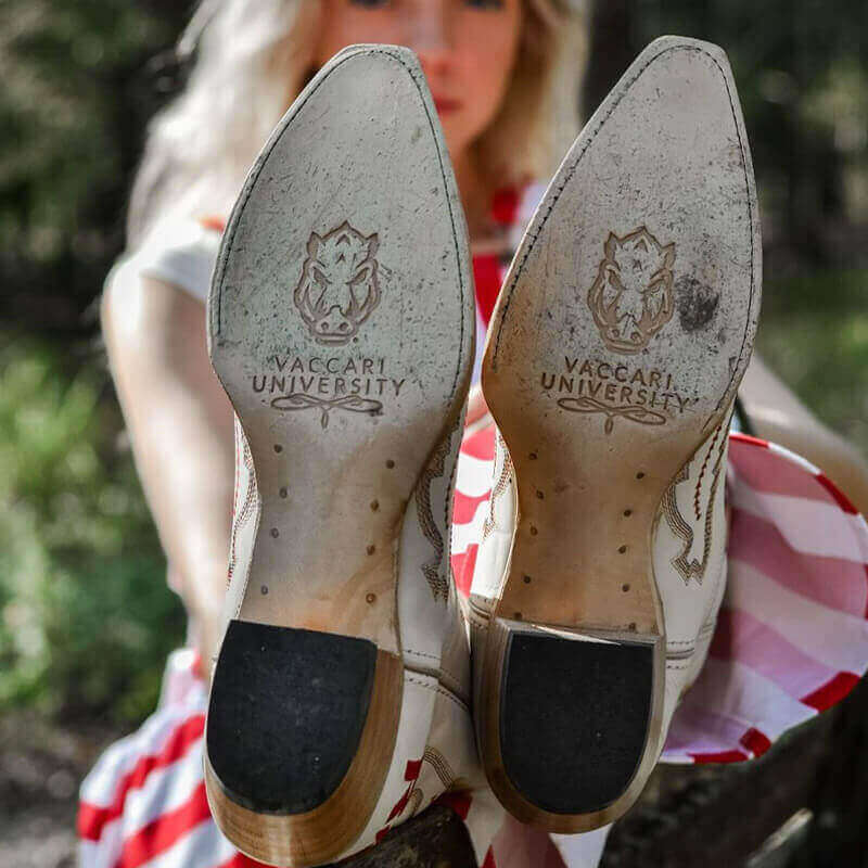 Women's University of Arkansas Bone Cowgirl Naomi by Vaccari University