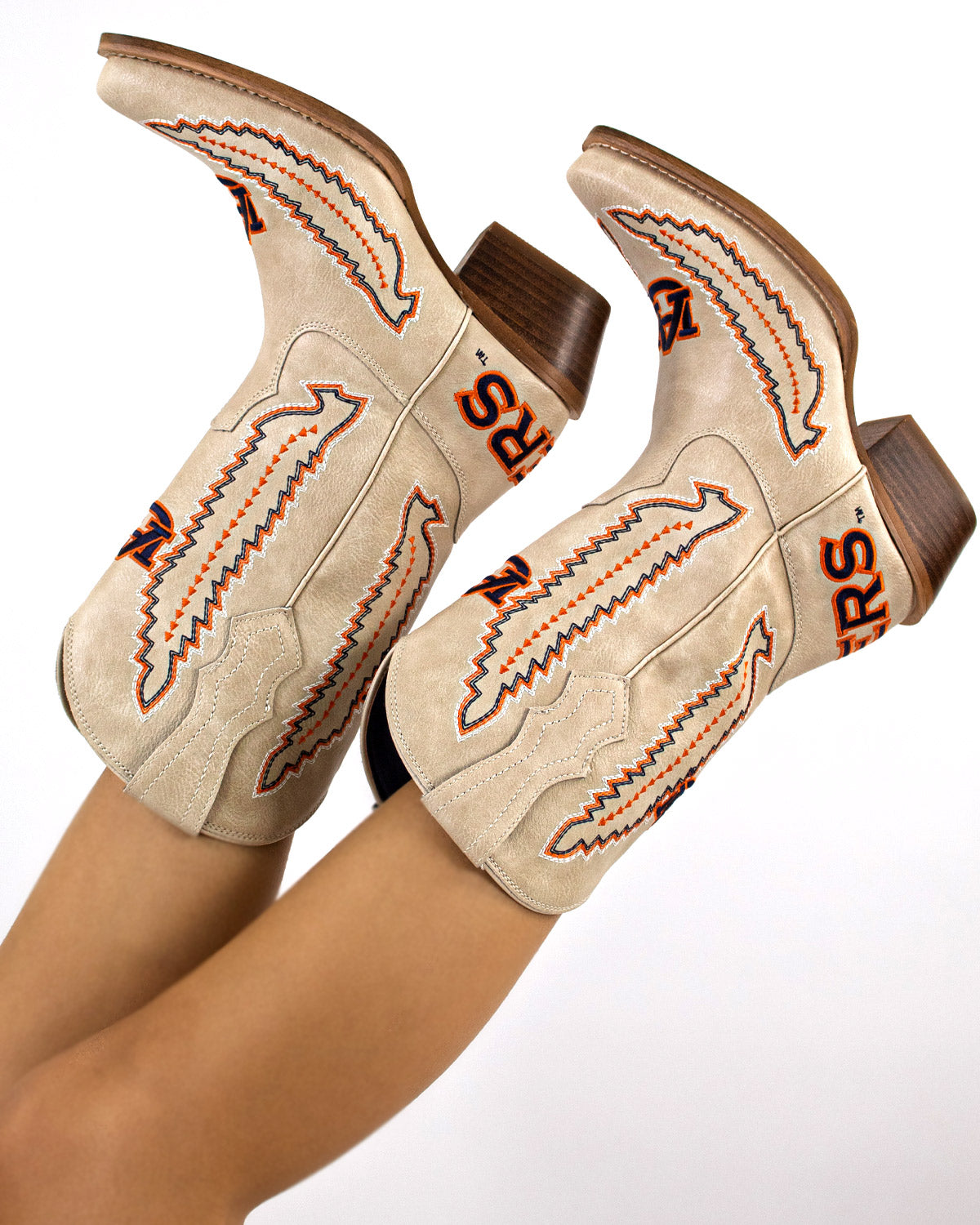 Women's Auburn University Bone Boot Mimi By V by Vaccari