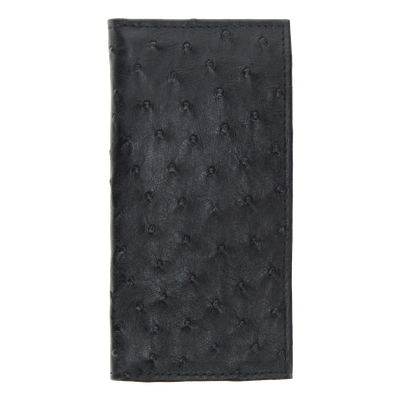Full Quill Ostrich Checkbook Wallet