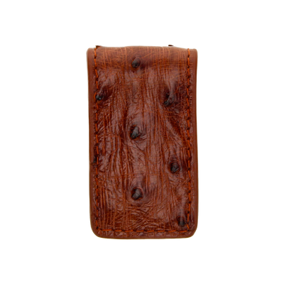 Full Quill Ostrich Money Clip