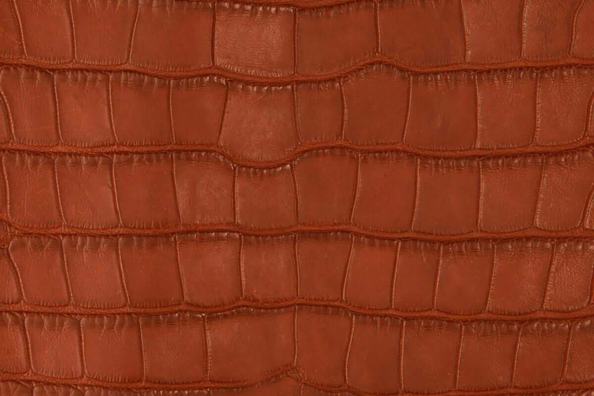 Cognac American Alligator Belly