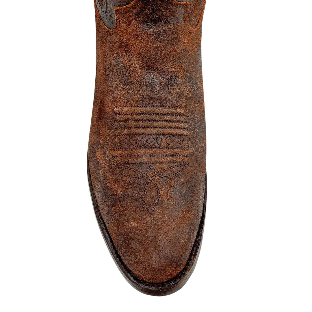 Men's Vaccari Wyatt Cognac Roughout Suede Cowboy Boots