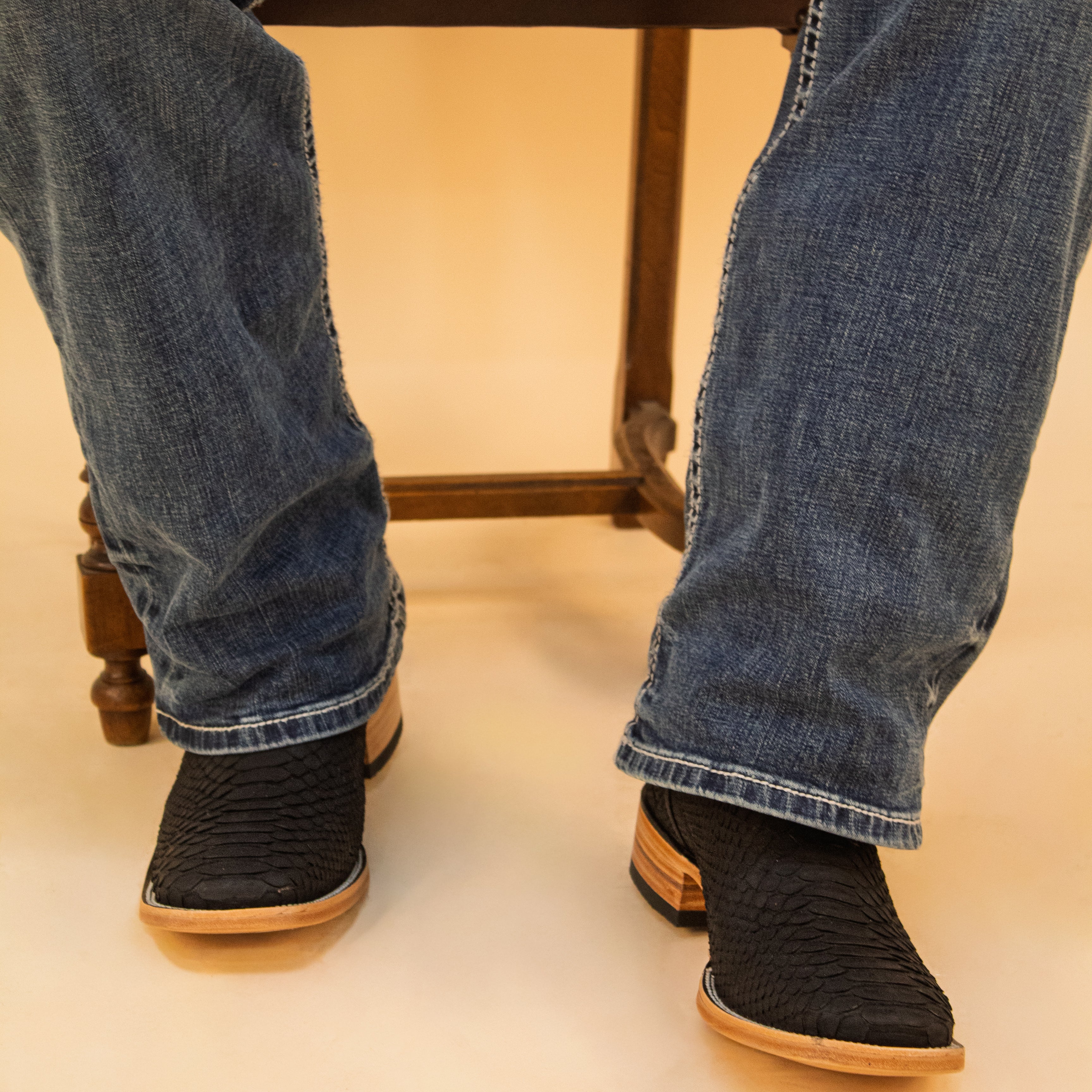 Men's Orix Pirarucu Cowboy Boots | Banks | Vaccari Boots