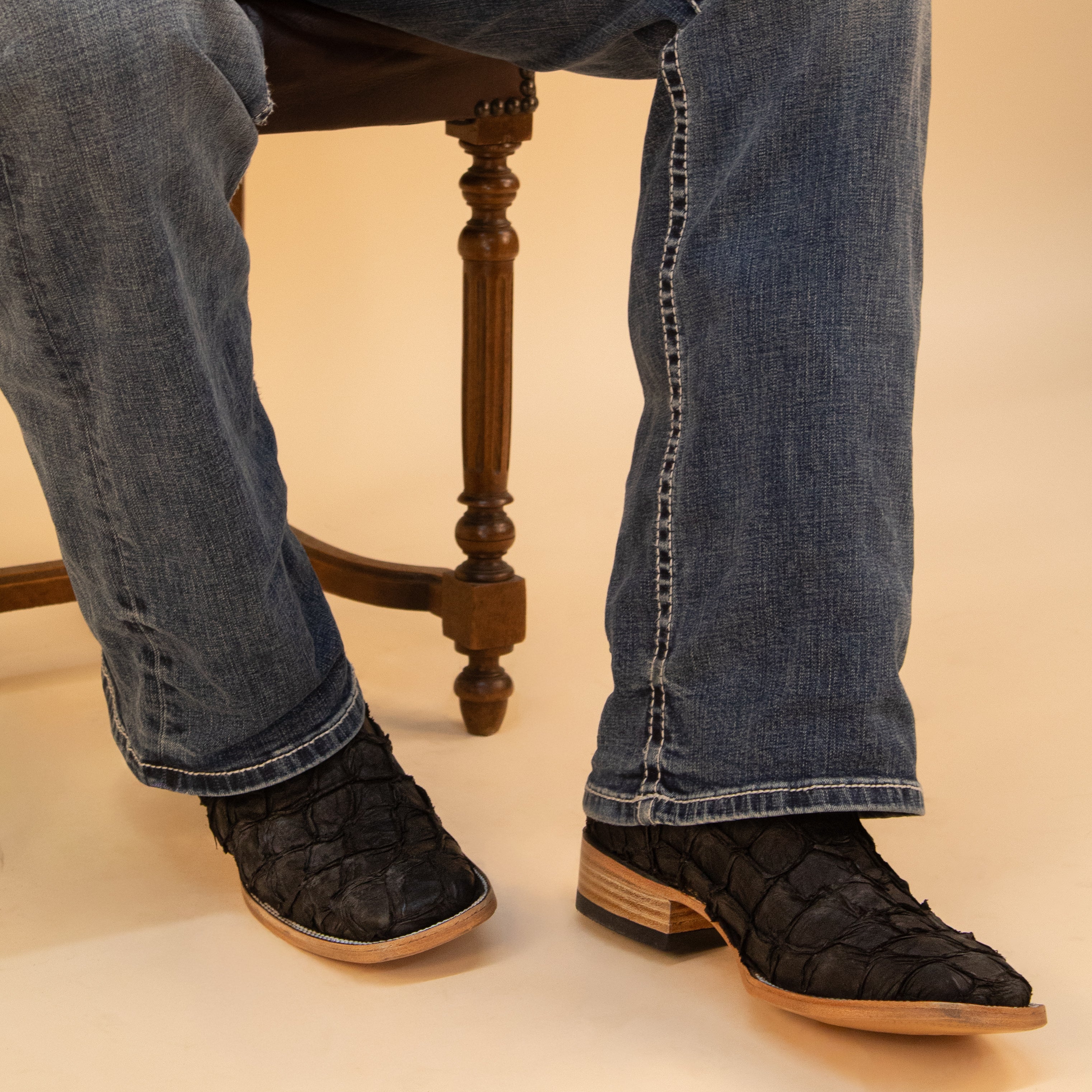 Banecoページ Men's Orix Pirarucu Cowboy Boots | Banks | Vaccari Boots