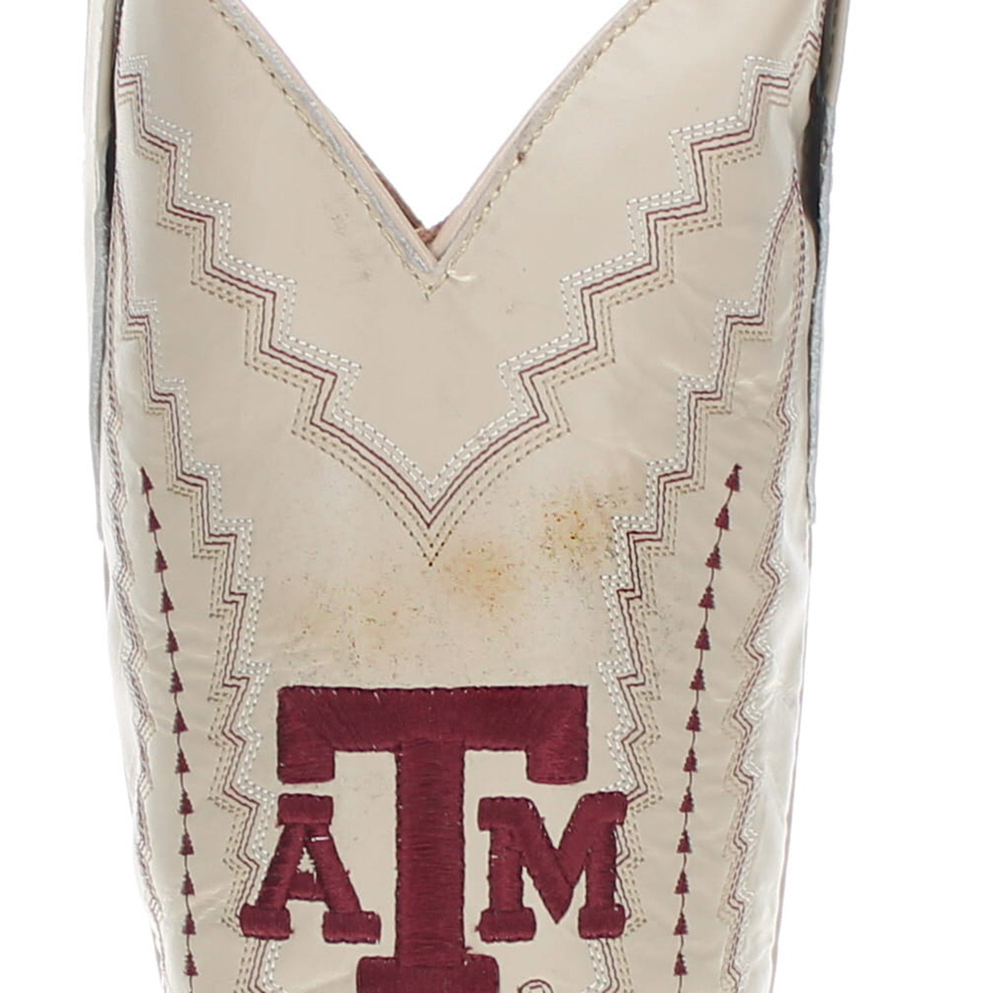 Women's Texas A&M Less Than Perfect Bone Cowgirl Boots by Vaccari University