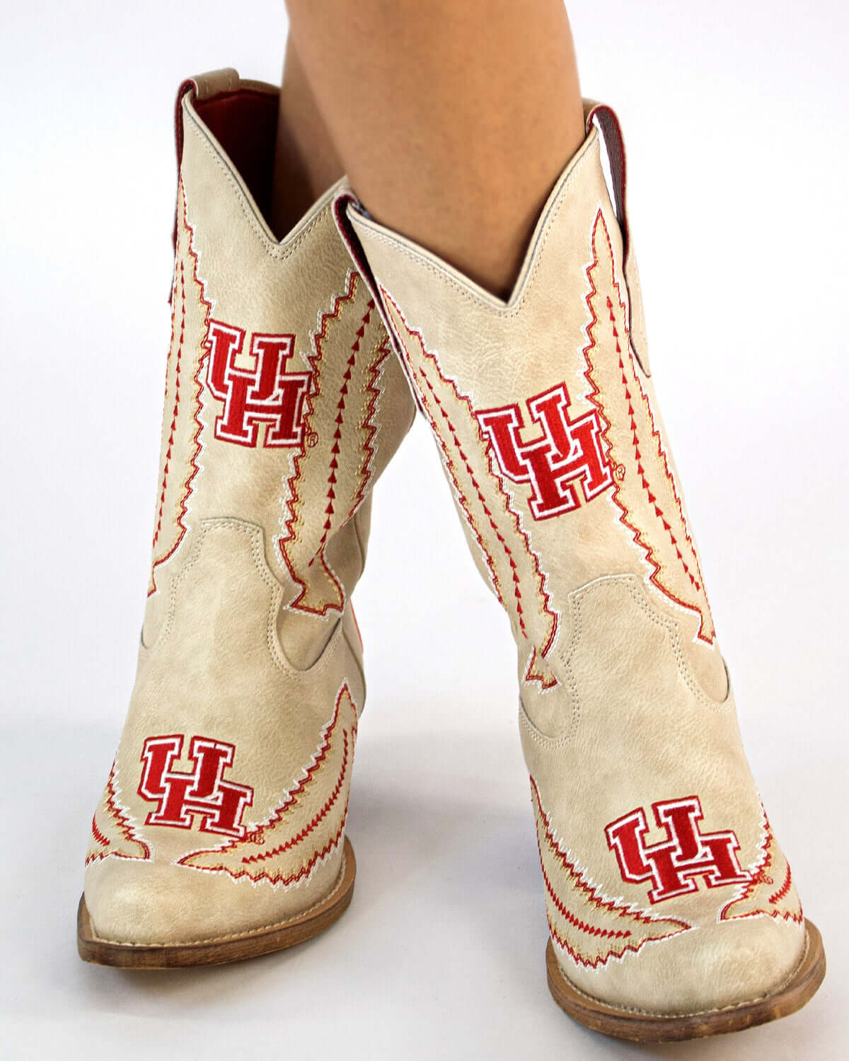 Women's University of Houston Bone Boot Mimi By V by Vaccari