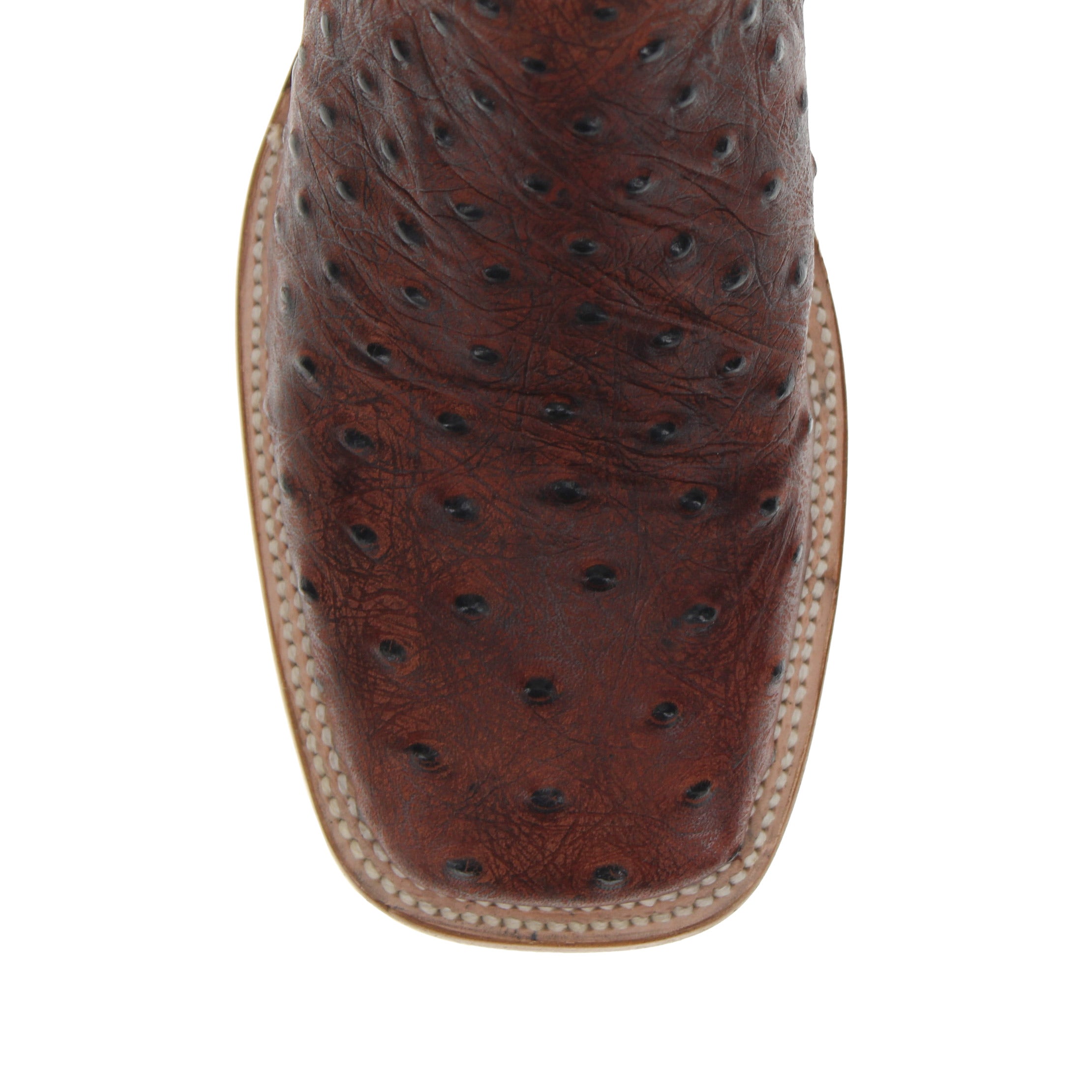 Men's Pecan Ostrich PrintCowboy Boots Carson by Vaccari Core