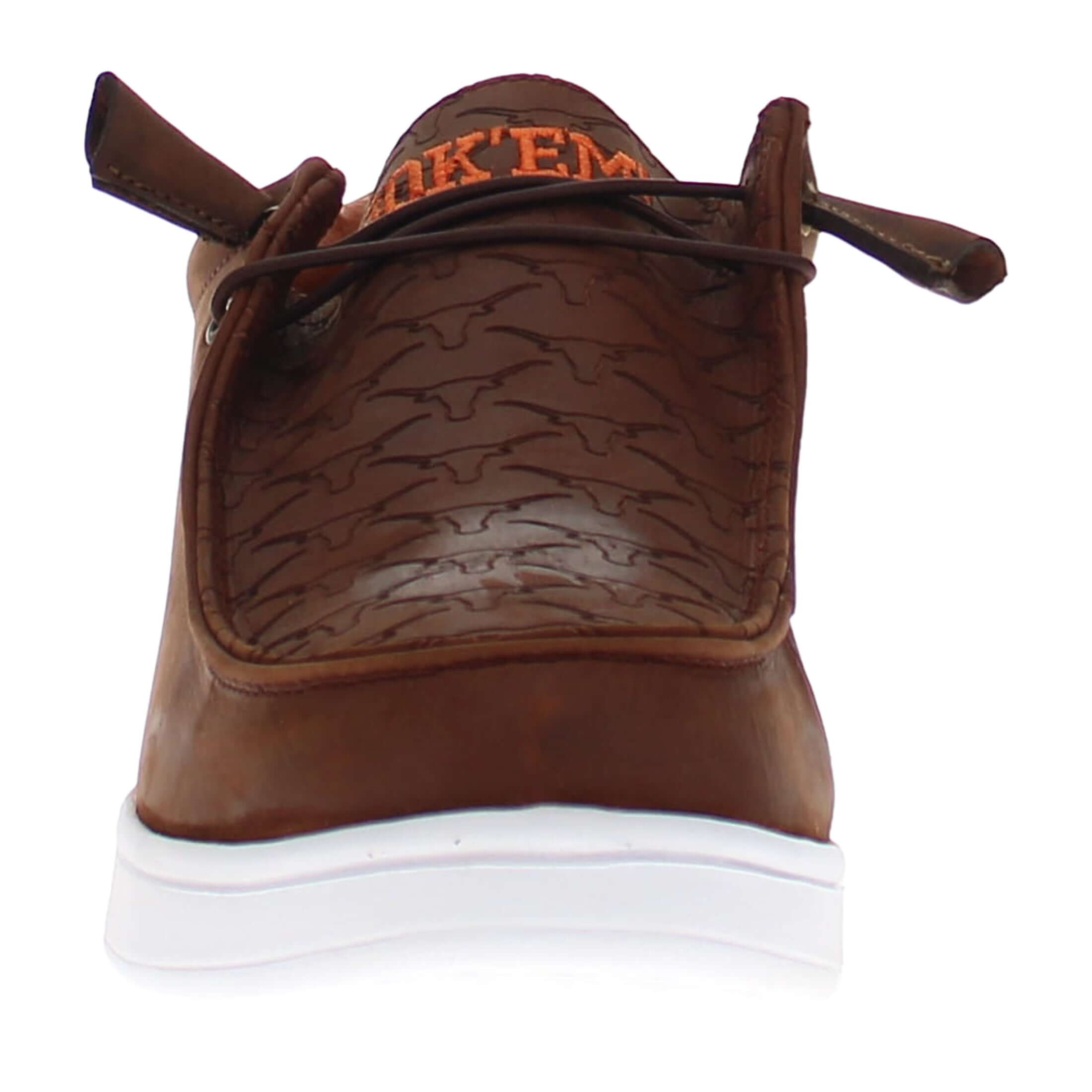 Men's University of Texas leather slip-on shoes