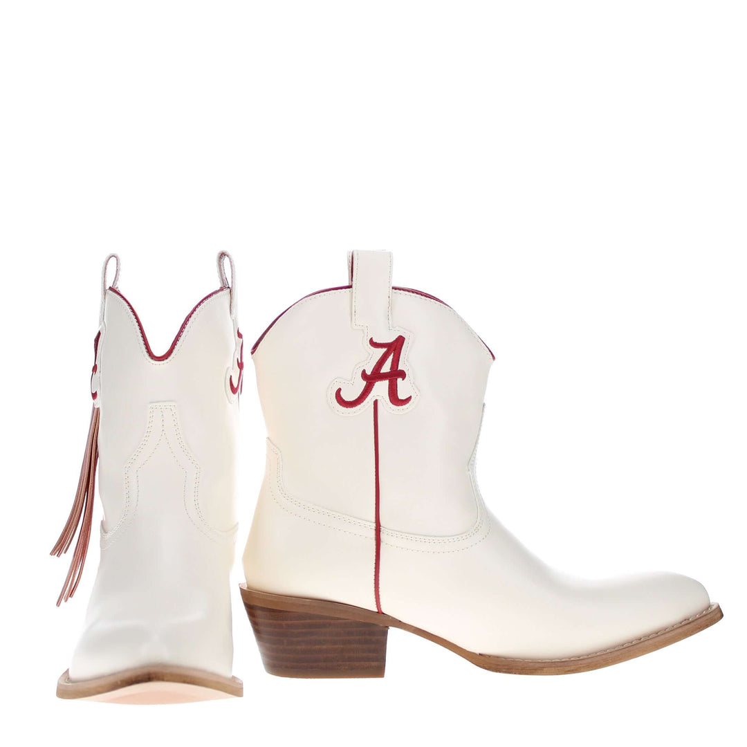 Women's University of Alabama Bone Fringe Bootie Lucy By V By Vaccari