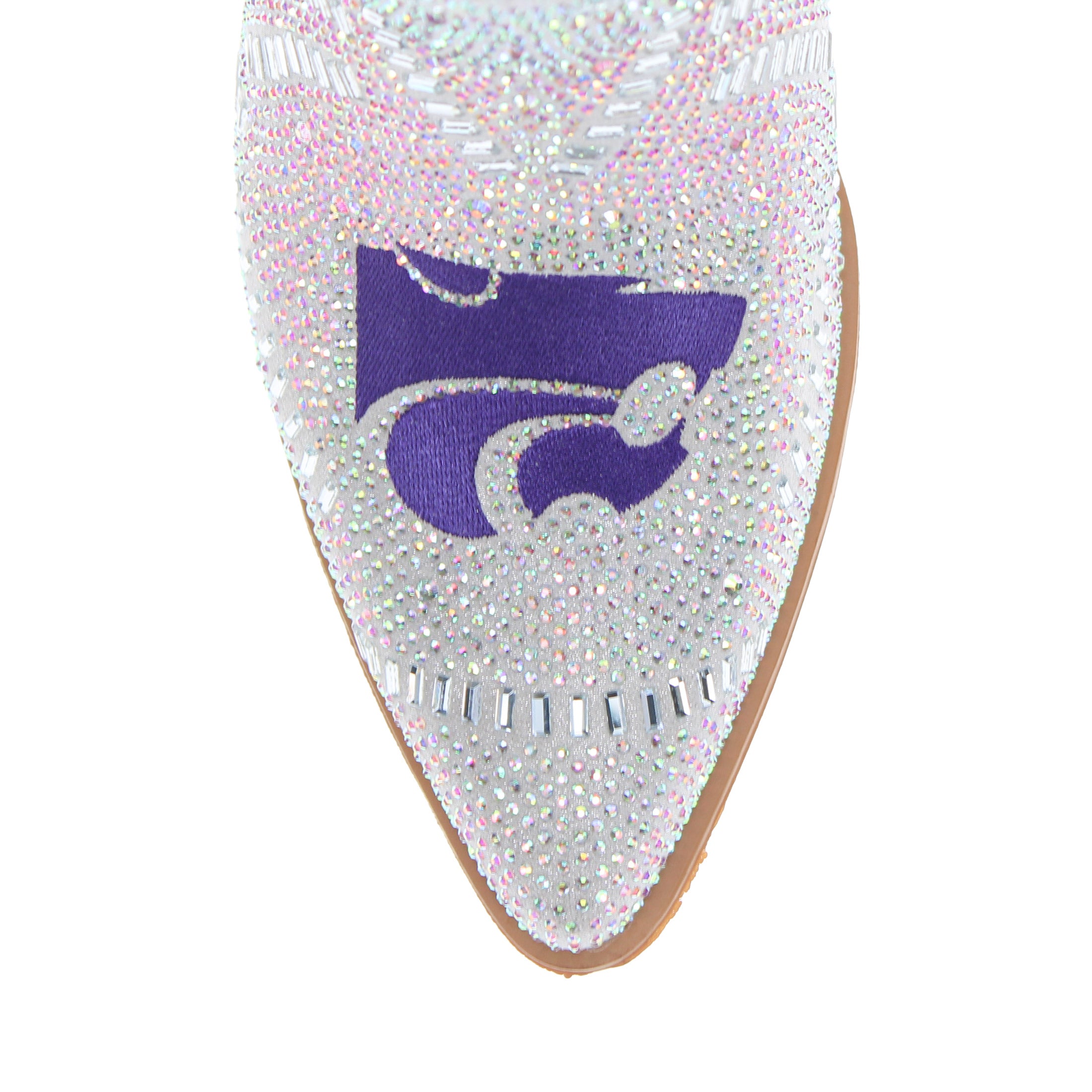 Women's Kansas State University Natural Bling Cowgirl Booties Jade by V by Vaccari