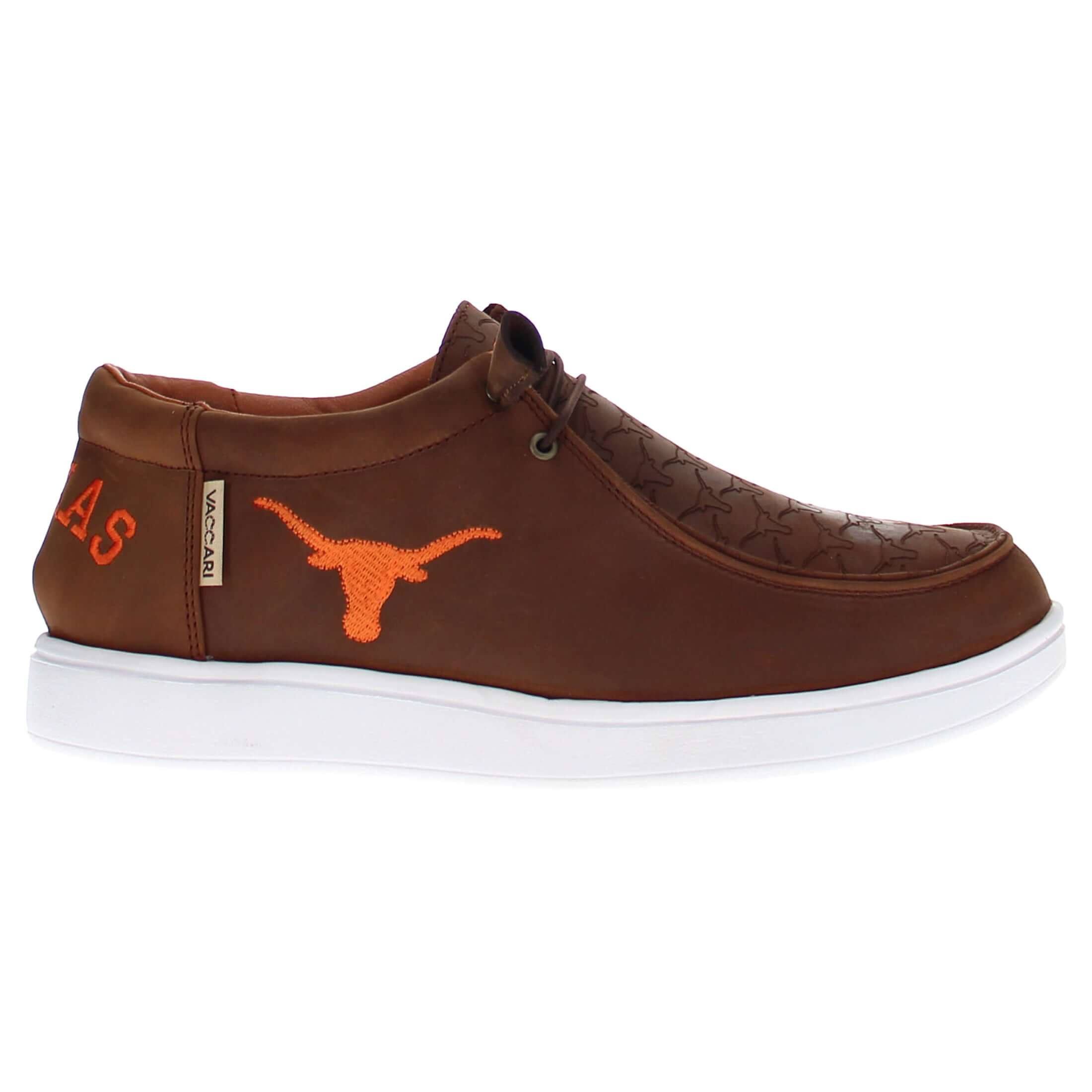 Men's University of Texas leather slip-on shoes