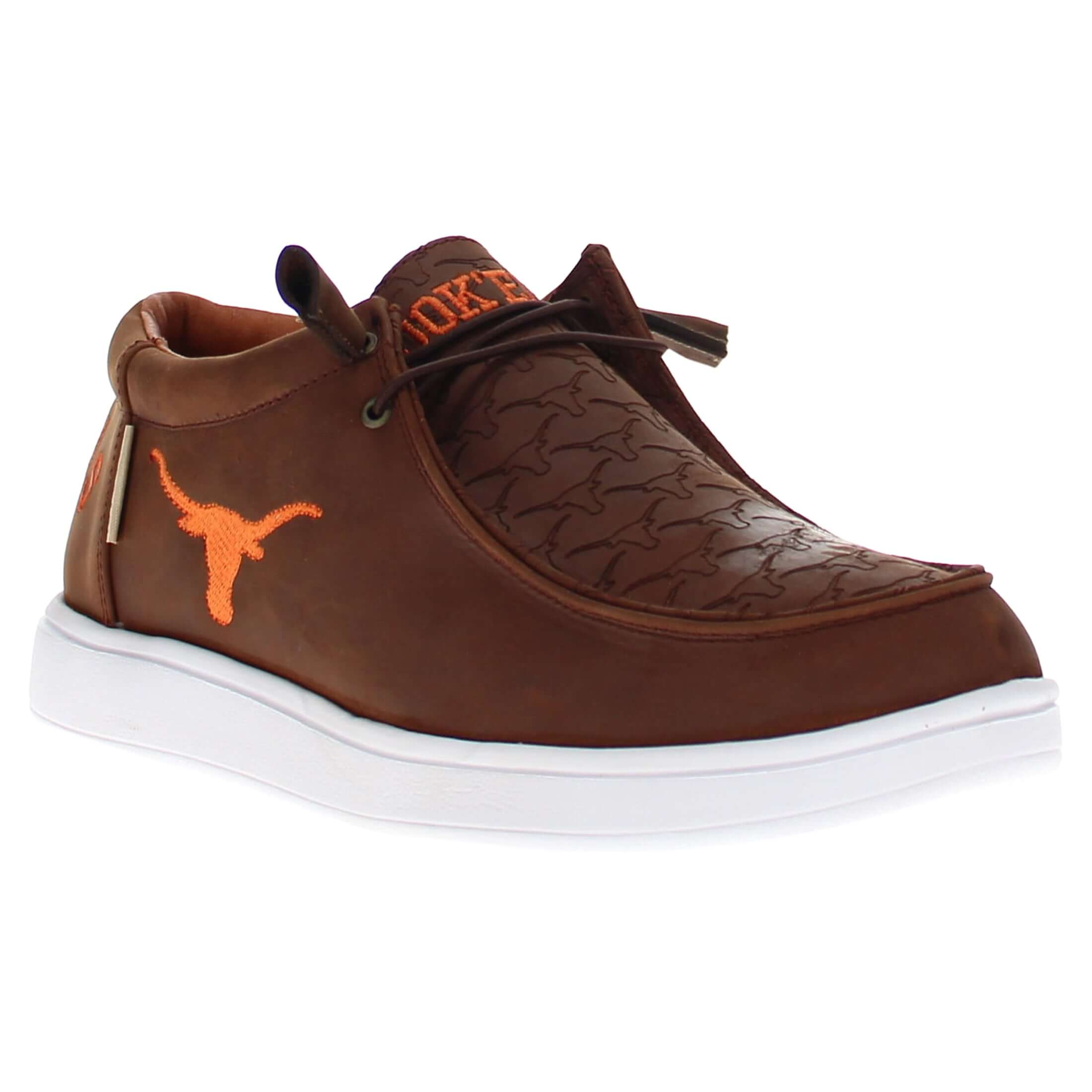 Men's University of Texas leather slip-on shoes