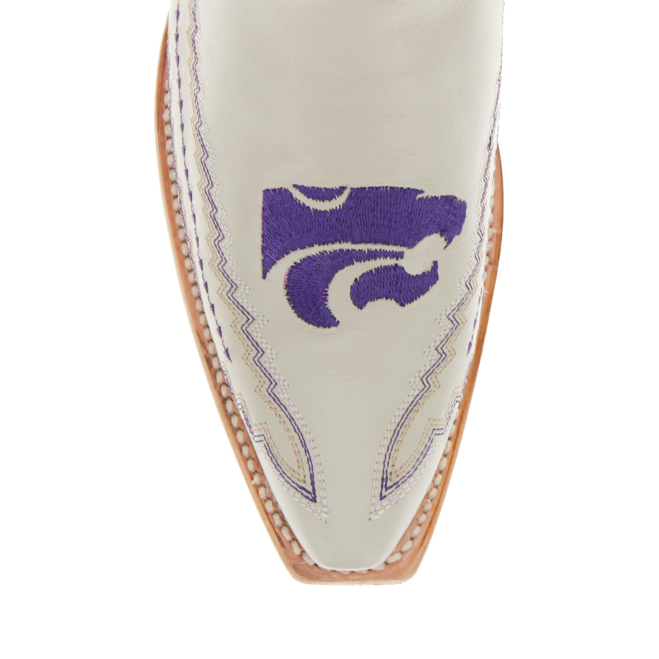 Women's Kansas State University Wildcats Bone Snip Toe Cowgirl Boots Naomi by Vaccari