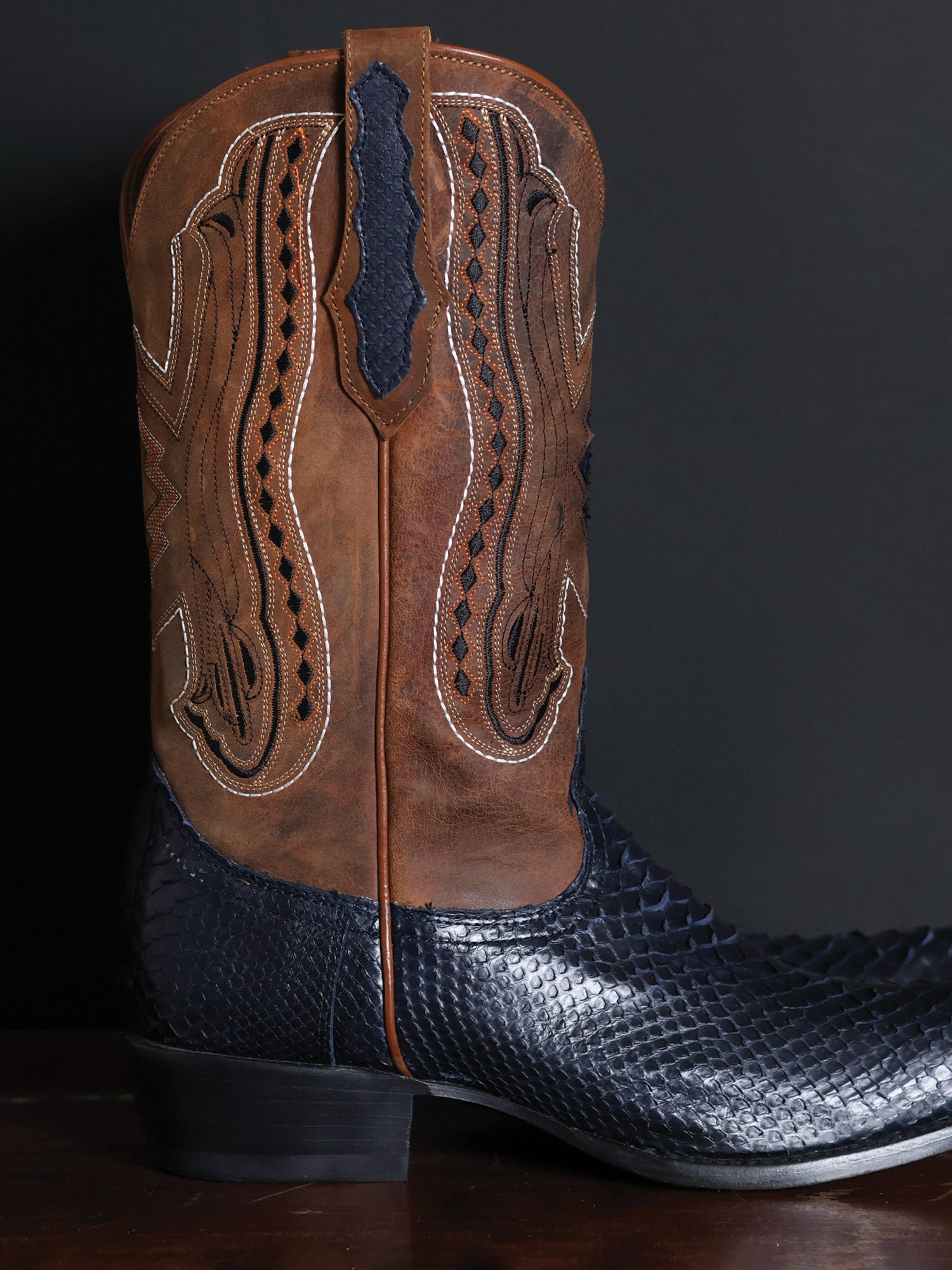 Men's Gray Wild Caught Alligator Cowboy Boots | Vaccari Boots