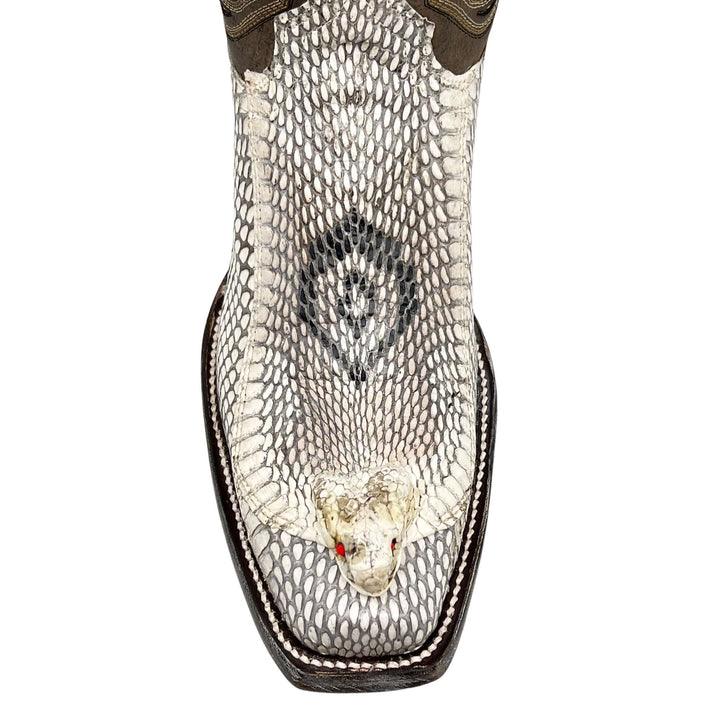 Men's Cobra Cowboy Boots | JW Toe Snakeskin Cobra Boots | Natural Cobra | Vaccari | Size {pa_select a size}{pa_select a width}