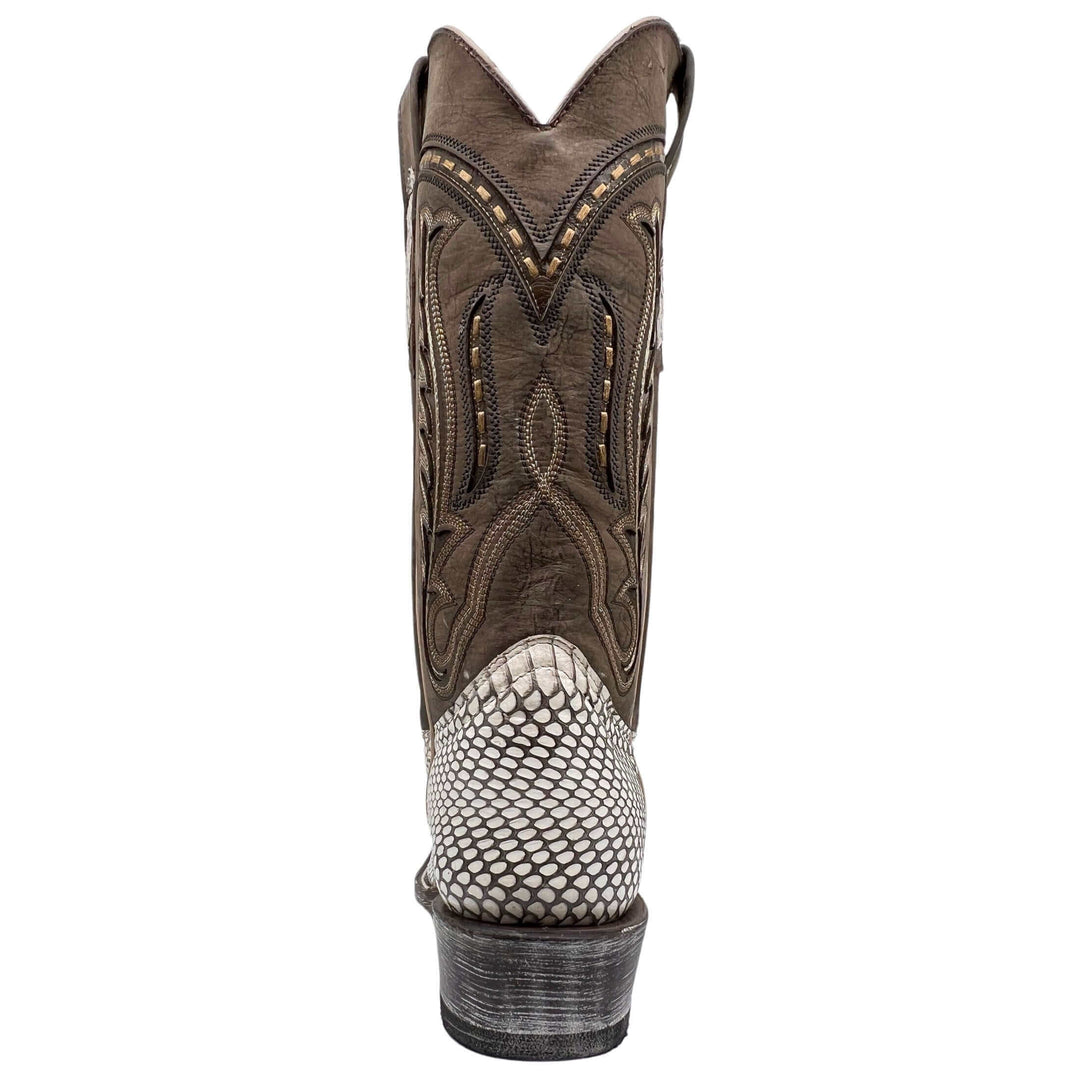 Men's Cobra Cowboy Boots | JW Toe Snakeskin Cobra Boots | Natural Cobra | Vaccari | Size {pa_select a size}{pa_select a width}