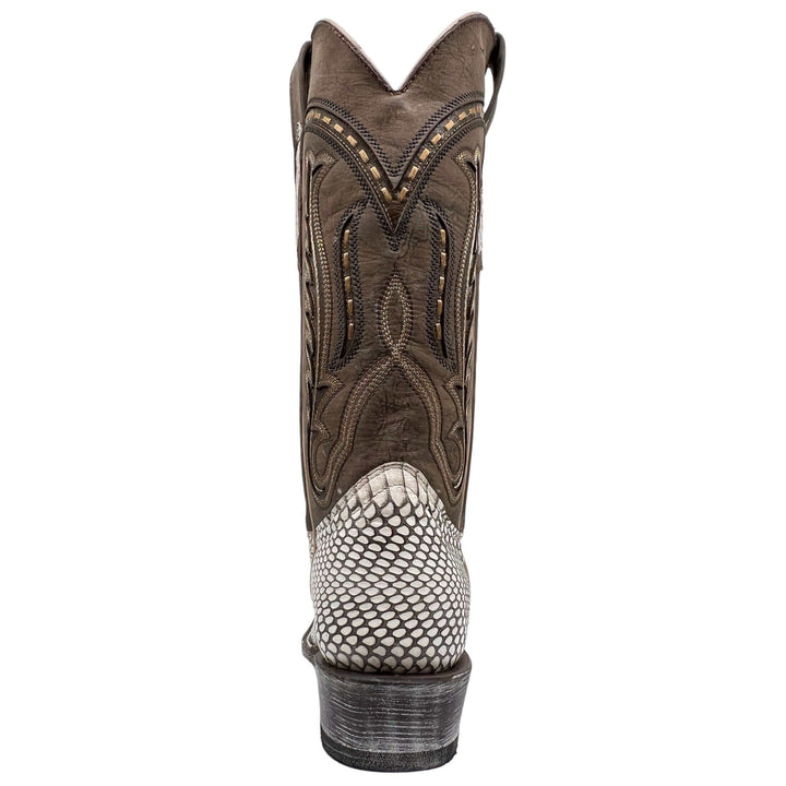 Men's Cobra Cowboy Boots | JW Toe Snakeskin Cobra Boots | Natural Cobra | Vaccari | Size {pa_select a size}{pa_select a width}