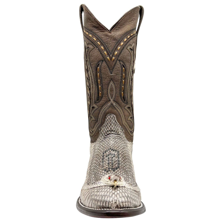 Men's Cobra Cowboy Boots | JW Toe Snakeskin Cobra Boots | Natural Cobra | Vaccari | Size {pa_select a size}{pa_select a width}