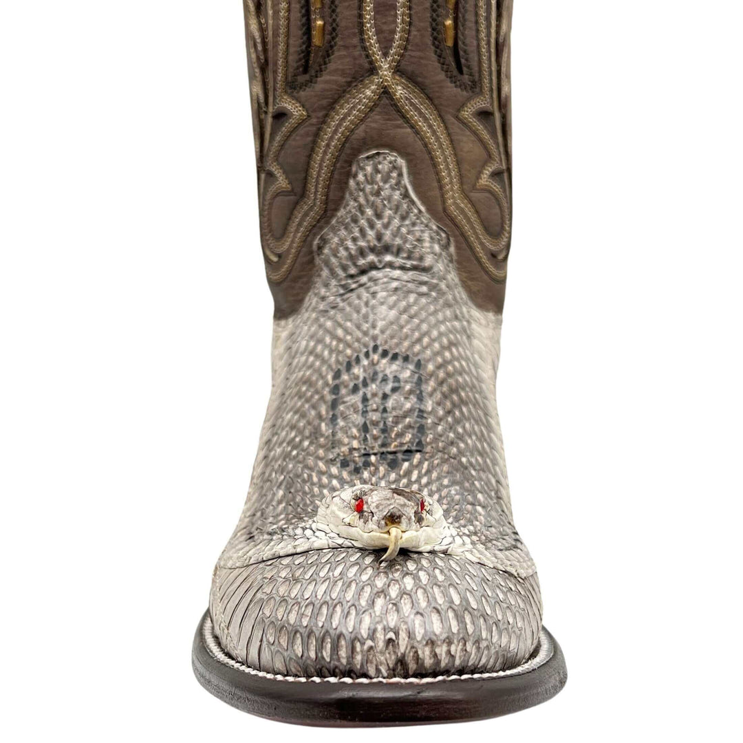 Men's Cobra Cowboy Boots | JW Toe Snakeskin Cobra Boots | Natural Cobra | Vaccari | Size {pa_select a size}{pa_select a width}