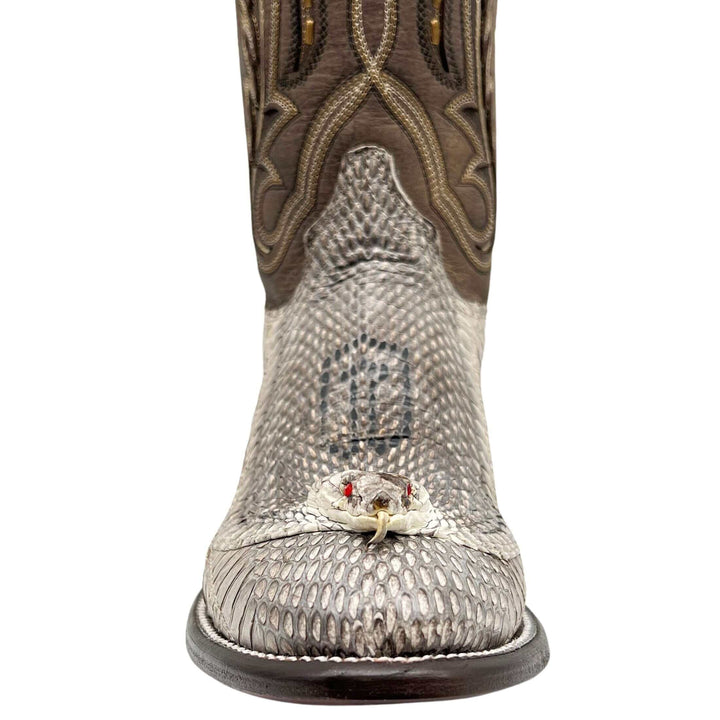 Men's Cobra Cowboy Boots | JW Toe Snakeskin Cobra Boots | Natural Cobra | Vaccari | Size {pa_select a size}{pa_select a width}