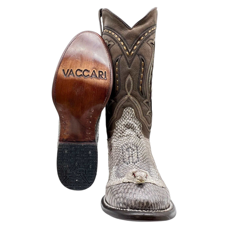 Men's Cobra Cowboy Boots | JW Toe Snakeskin Cobra Boots | Natural Cobra | Vaccari | Size {pa_select a size}{pa_select a width}