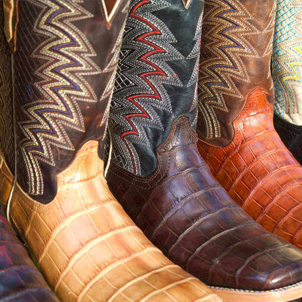 Men's American Alligator Belly Cowboy Boots Navarro by Vaccari Core