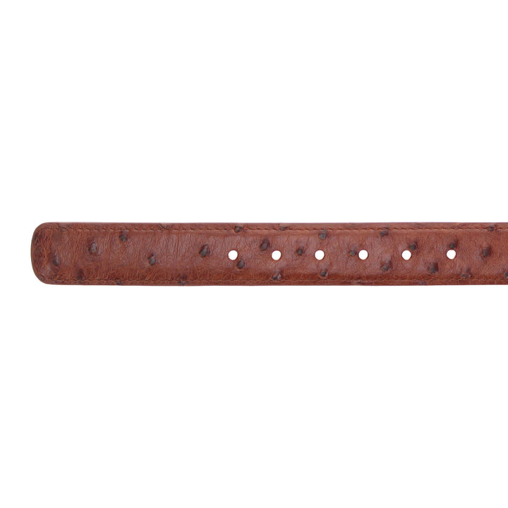 Cognac Ostrich Belt by Vaccari Core