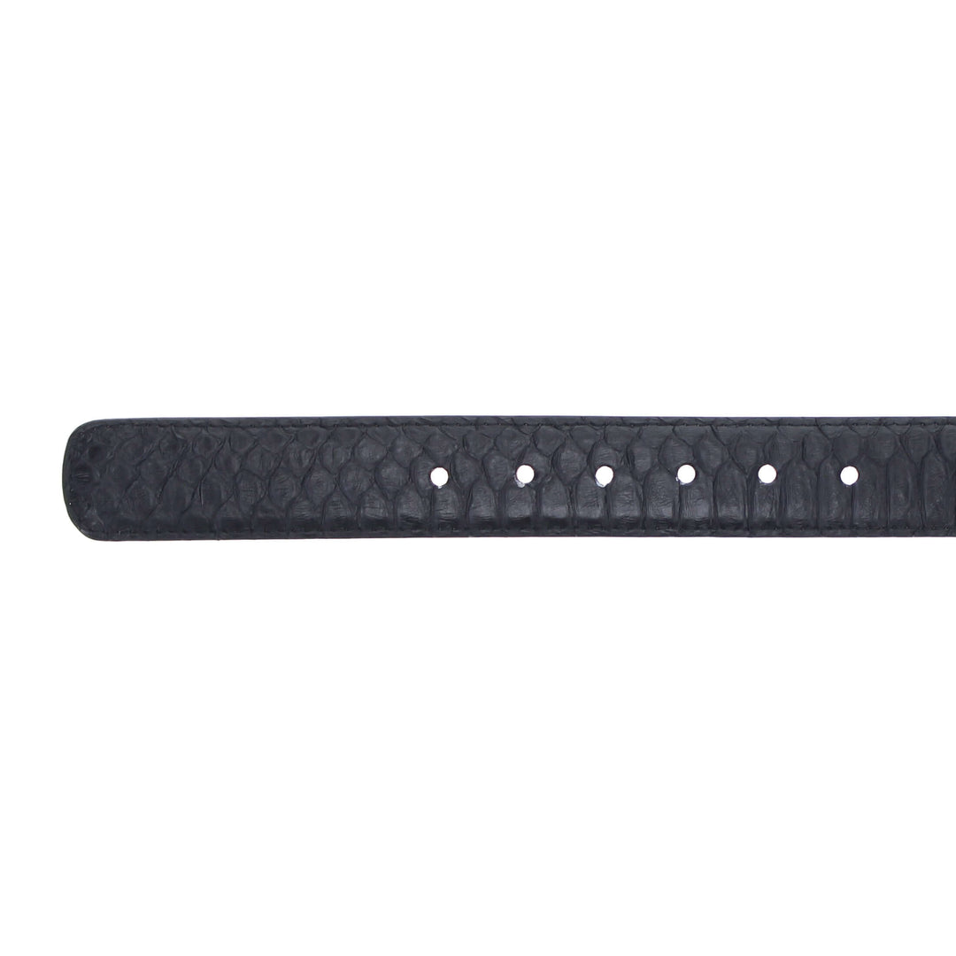 Black Python Belt by Vaccari Core