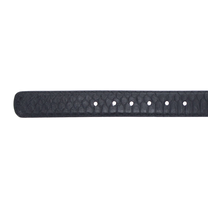Black Python Belt by Vaccari Core