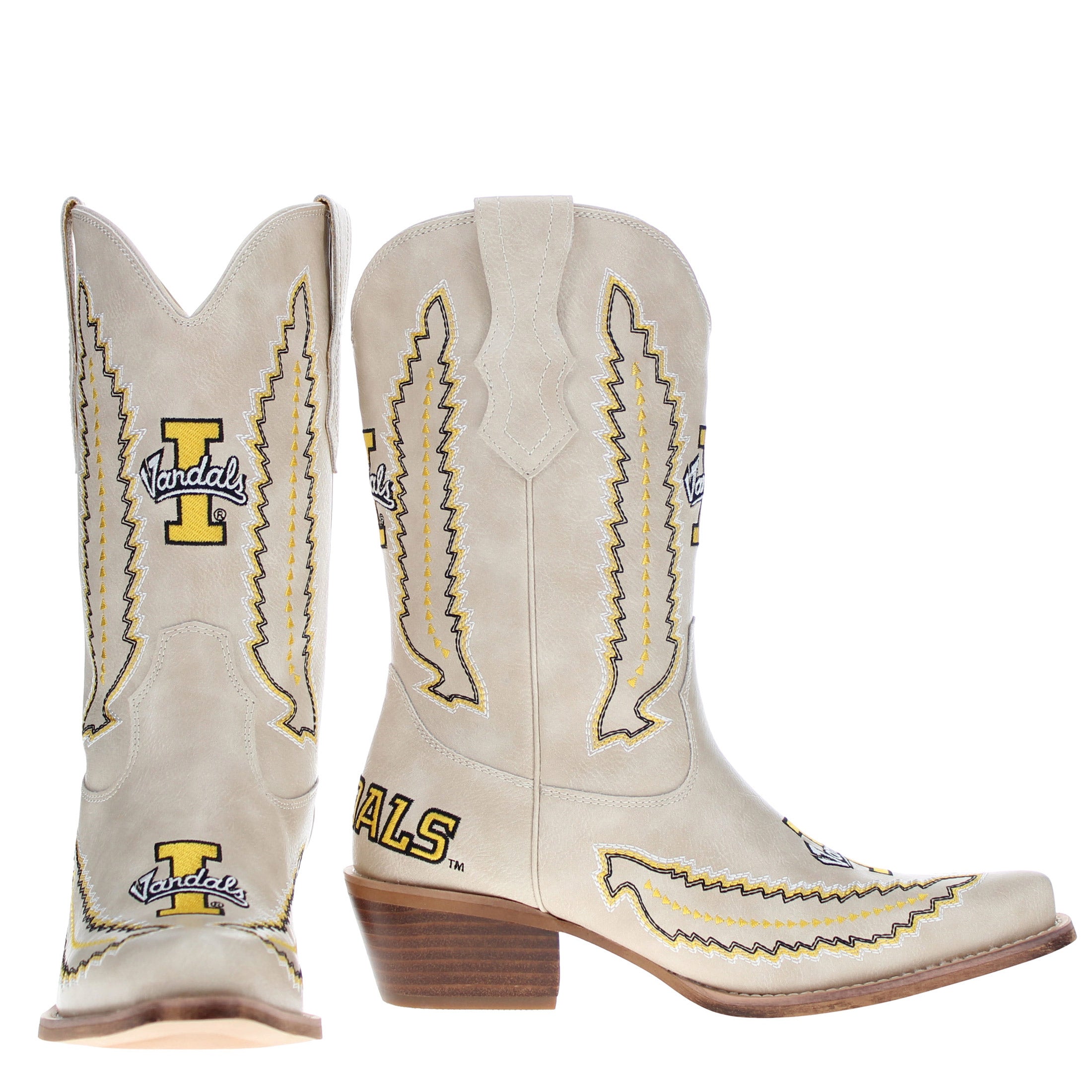 Women's University of Idaho Bone Cowgirl Boot Mimi by V by Vaccari