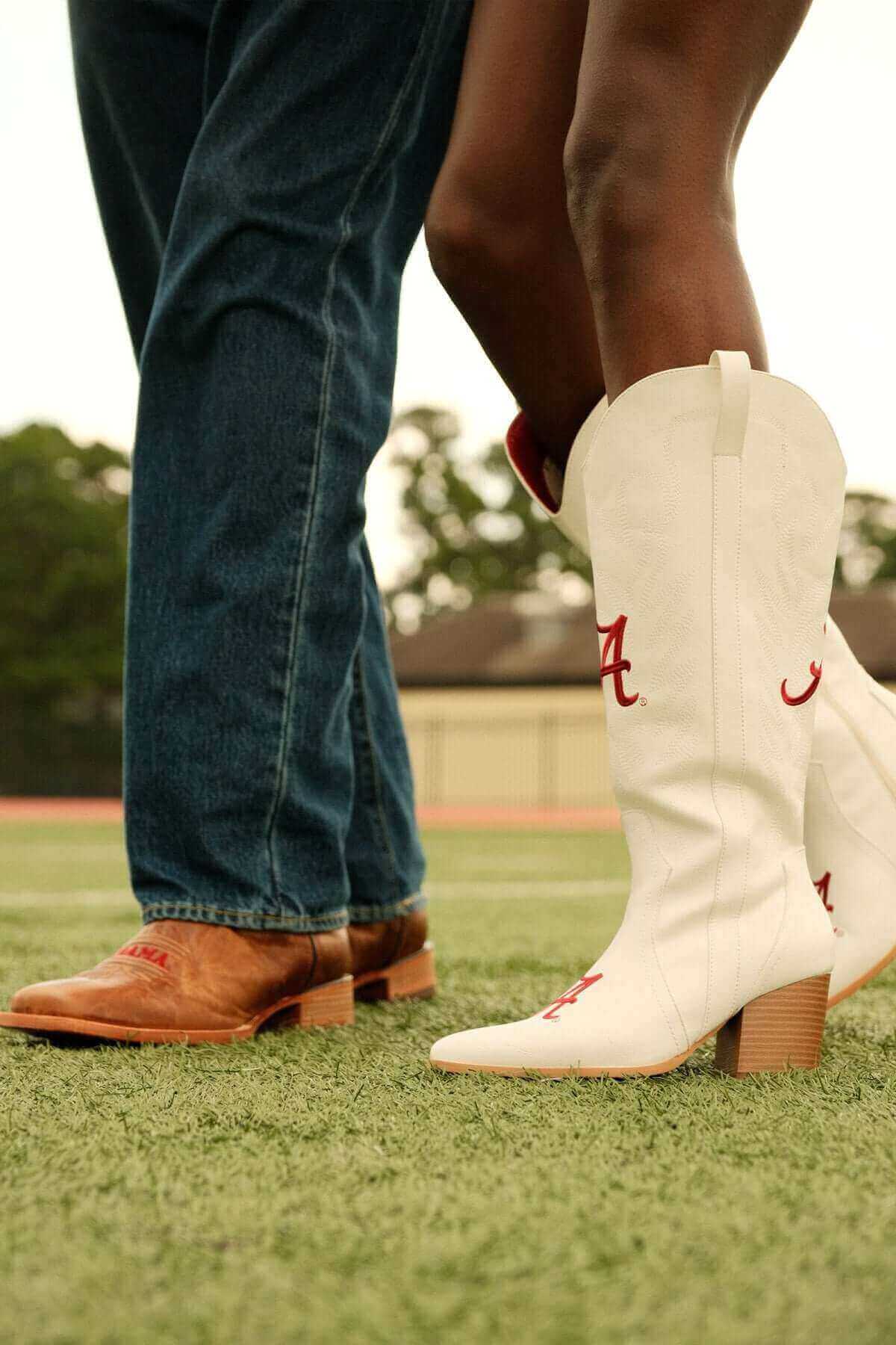 University of Alabama Men's and Women's Cowboy Boots by Vaccari University and V by Vaccari