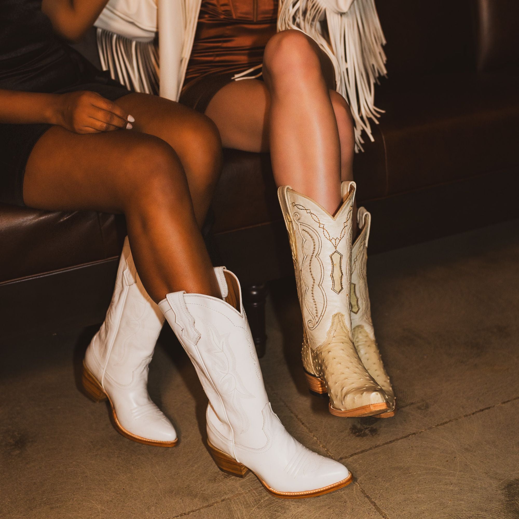 Women's White Pointed Toe Cowgirl Boots | Vaccari Boots