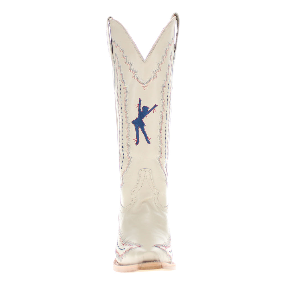 Women's Bone Cowgirl Boots Naomi Rangerette by Vaccari University