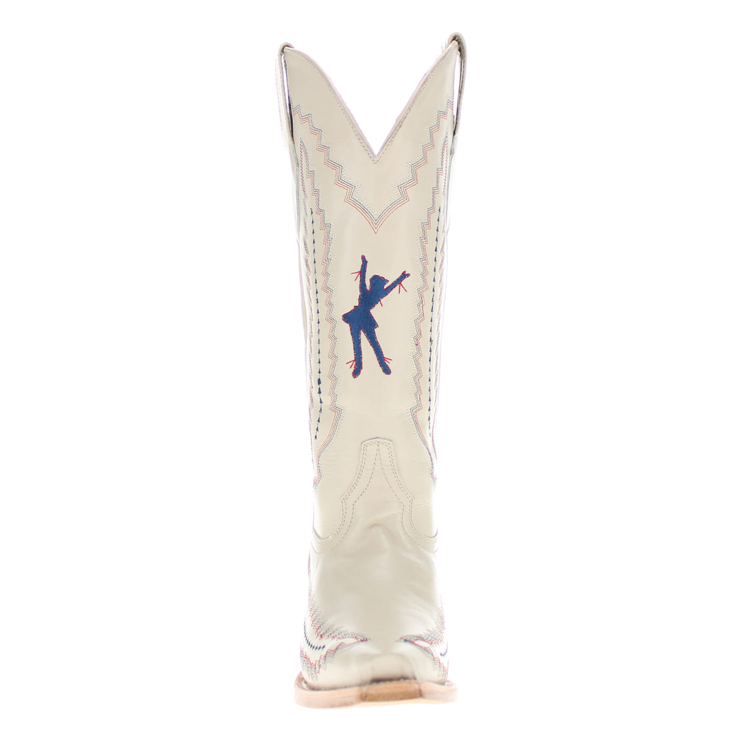 Women's Bone Cowgirl Boots Naomi Rangerette by Vaccari University