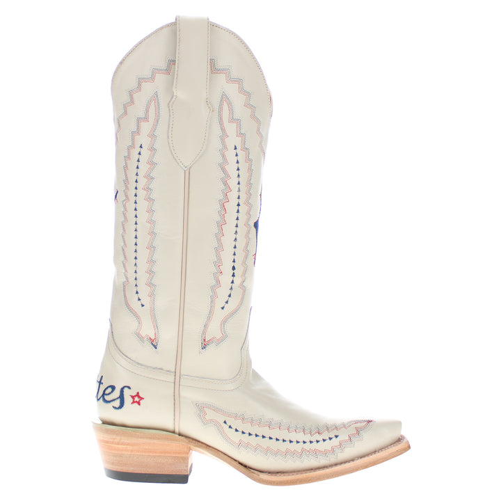 Women's Bone Cowgirl Boots Naomi Rangerette by Vaccari University